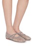 Figure View - Click To Enlarge - PEDDER RED - Bea Mesh Mary Janes