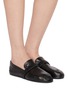 Figure View - Click To Enlarge - PEDDER RED - Bennett Leather Loafers