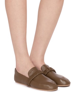Figure View - Click To Enlarge - PEDDER RED - Bennett Leather Loafers