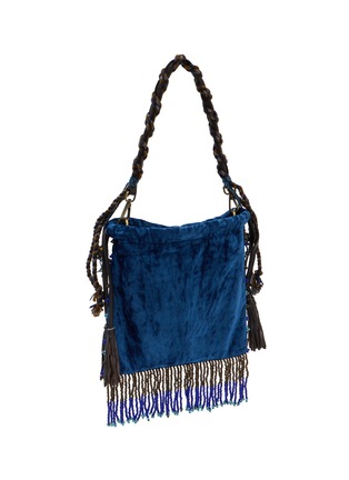 Detail View - Click To Enlarge - IMAYIN - Beaded Embroidered  Cotton Tote Bag