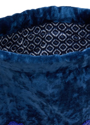 Detail View - Click To Enlarge - IMAYIN - Beaded Embroidered  Cotton Tote Bag
