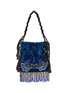 IMAYIN Beaded Embroidered  Cotton Tote Bag