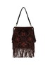 IMAYIN Beaded Embroidered  Cotton Tote Bag