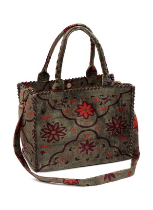 Detail View - Click To Enlarge - IMAYIN - Beaded Embroidered  Cotton Tote Bag