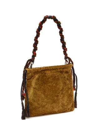 Detail View - Click To Enlarge - IMAYIN - Beaded Embroidered  Cotton Tote Bag