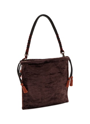 Detail View - Click To Enlarge - IMAYIN - Beaded Embroidered  Cotton Tote Bag