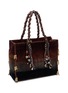 Detail View - Click To Enlarge - IMAYIN - Beaded Embroidered  Cotton Tote Bag