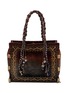 IMAYIN Beaded Embroidered  Cotton Tote Bag