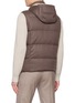 Back View - Click To Enlarge - ELEVENTY - Detachable Hood Padded Cashmere Down Vest