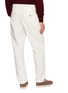 Back View - Click To Enlarge - ELEVENTY - Single Pleat Garment Dyed Cotton Wool Pants