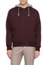 ELEVENTY Silk Padded Bomber Jacket