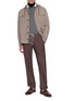 Figure View - Click To Enlarge - ELEVENTY - Single Pleat Garment Dyed Cotton Stretch Jogger Pants