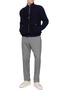 Figure View - Click To Enlarge - ELEVENTY - Knit-Sleeve Wool Jacket