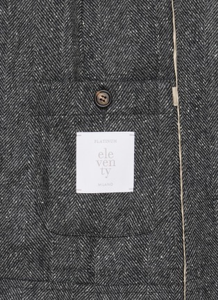  - ELEVENTY - Unlined Herringbone Blazer