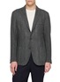 ELEVENTY Unlined Herringbone Blazer