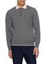 ELEVENTY Double Collar Polo Sweater