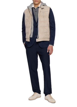 Figure View - Click To Enlarge - ELEVENTY - Double Collar Polo Sweater