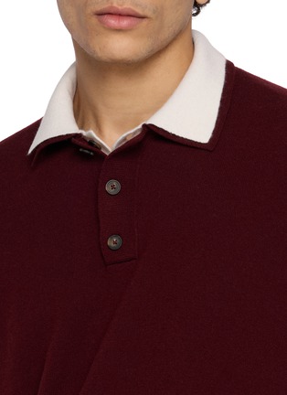  - ELEVENTY - Double Collar Polo Sweater