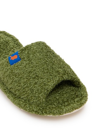 Detail View - Click To Enlarge - HIPPOPOTAMUS - Room Slippers — Pistachio/Size M