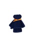 HIPPOPOTAMUS Handkerchief Bear Gift — Navy