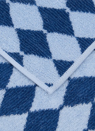 Detail View - Click To Enlarge - HIPPOPOTAMUS - Handkerchief Towel — Diamond Blue