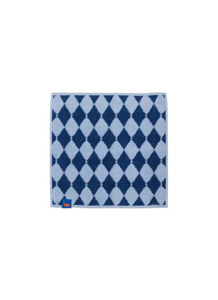 Main View - Click To Enlarge - HIPPOPOTAMUS - Handkerchief Towel — Diamond Blue