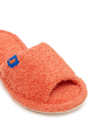 Detail View - Click To Enlarge - HIPPOPOTAMUS - Room Slippers — Orange/Size M