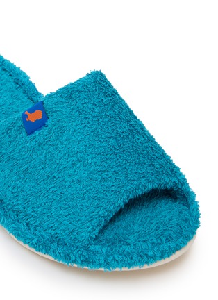 Detail View - Click To Enlarge - HIPPOPOTAMUS - Room Slippers — Caribbean/Size L