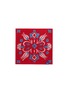 HIPPOPOTAMUS Tile Handkerchief Towel — Heritage Red