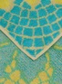 Detail View - Click To Enlarge - HIPPOPOTAMUS - Tile Handkerchief Towel — Sunflower Blue