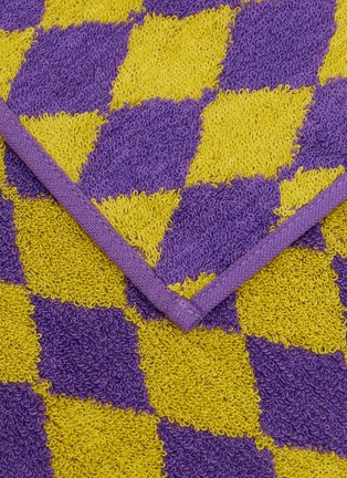 Detail View - Click To Enlarge - HIPPOPOTAMUS - Handkerchief Towel — Diamond Purple