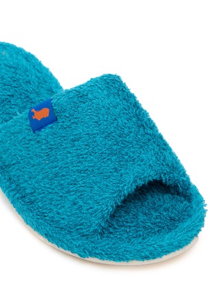 Detail View - Click To Enlarge - HIPPOPOTAMUS - Room Slippers — Caribbean/Size M