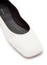 Detail View - Click To Enlarge - THE ROW - Square Leather Ballet Flats