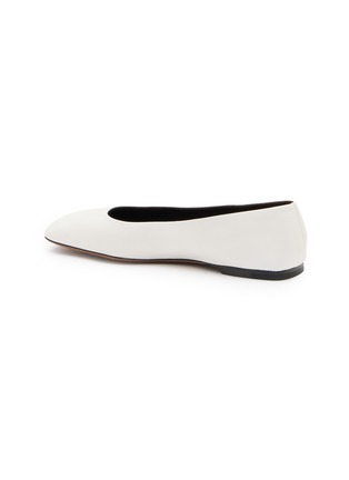 Detail View - Click To Enlarge - THE ROW - Square Leather Ballet Flats