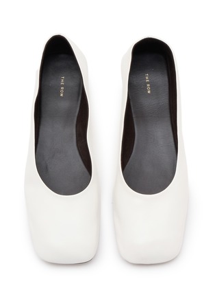 Figure View - Click To Enlarge - THE ROW - Square Leather Ballet Flats
