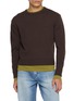 TONYWACK Layered Crewneck Knit Sweater