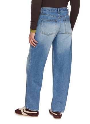 Back View - Click To Enlarge - TONYWACK - Faded Tapered Leg Denim Jeans