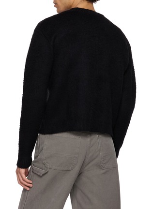Back View - Click To Enlarge - TONYWACK - Brushed Argyle Knit Cardigan