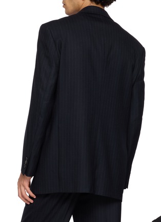 Back View - Click To Enlarge - TONYWACK - Pinstripe Relaxed Tailored Blazer