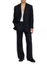 Figure View - Click To Enlarge - TONYWACK - Pinstripe Relaxed Tailored Blazer