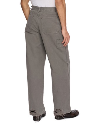 Back View - Click To Enlarge - TONYWACK - Distressed Grain Canvas Work Pants