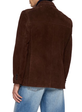 Back View - Click To Enlarge - TONYWACK - Single Breasted Suede Leather Blazer