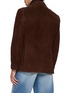 Back View - Click To Enlarge - TONYWACK - Single Breasted Suede Leather Blazer