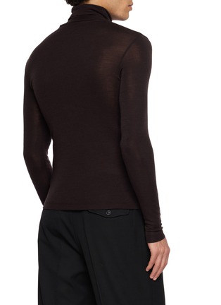 Back View - Click To Enlarge - TONYWACK - Roll Neck Long Sleeve T-shirt