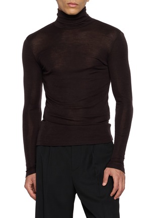 Main View - Click To Enlarge - TONYWACK - Roll Neck Long Sleeve T-shirt