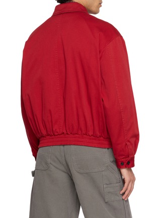 Back View - Click To Enlarge - TONYWACK - Garment Washed Cotton Zip Up Blouson