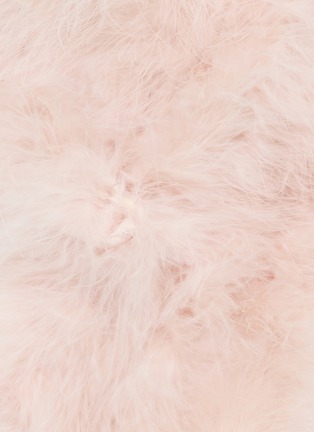 Detail View - Click To Enlarge - YVES SALOMON - Feather Scarf