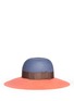Figure View - Click To Enlarge - LANVIN - Contrast band bi-colour straw hat