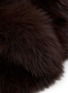 Detail View - Click To Enlarge - YVES SALOMON - Fox Fur Silk Collar Scarf