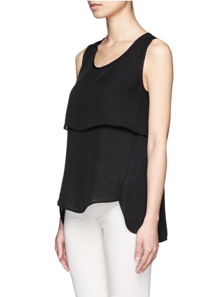 Front View - Click To Enlarge - THEORY - 'Apala' layered tank top